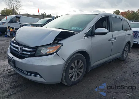 2014 Honda Odyssey Ex из США, поврежденный, VIN 5FNRL5H4XEB095551